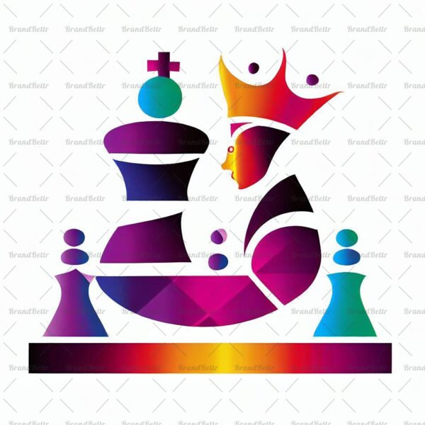 Abstrakte Schach König und Königin